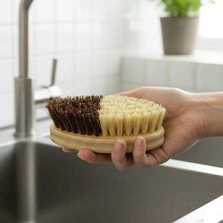 Bamboo Brush and Cleaner