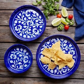Blue Pottery Bowl