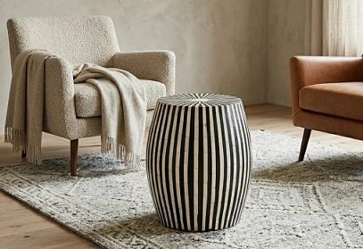 Bone Inlay Stool