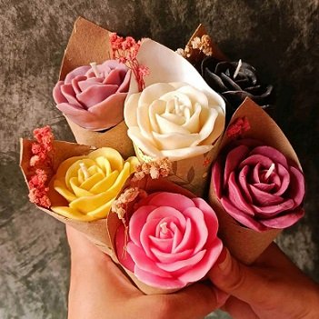 Bouquet Flower Candle