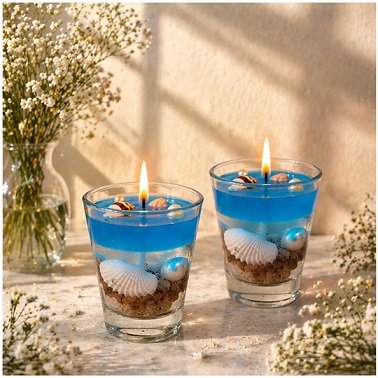 Gel Glass Candle
