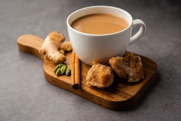 Ginger Jaggery Tea