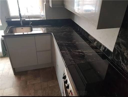 Ocean black granite