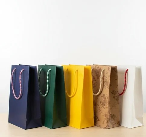 PRINTED SQUARE BOTTOM PAPER BAG
