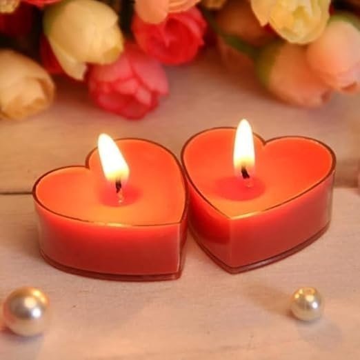 Red Heart Candle Soy Wax