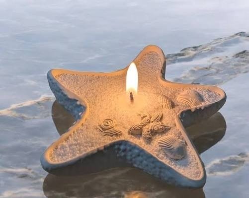Star Fish Candle