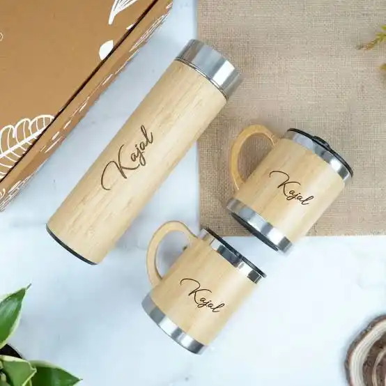 Bamboo bottle set