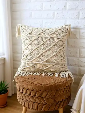 Macrame Cushion Cover