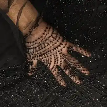 Net Embroidered Fabric