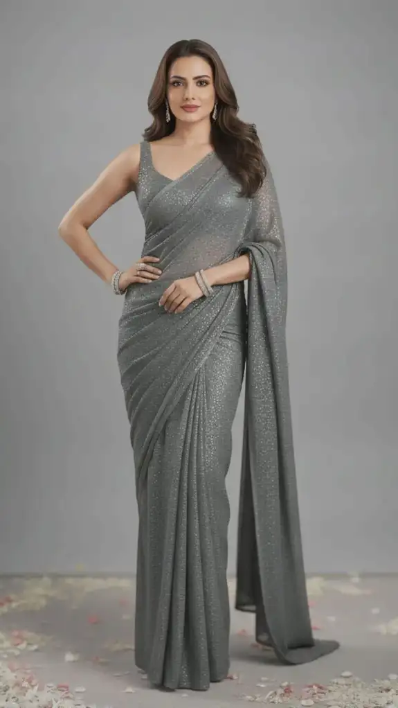 Designer Net Saree