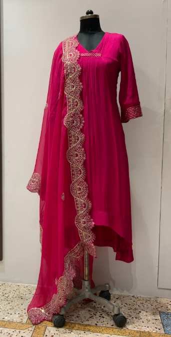 V neck kurta and palzzo