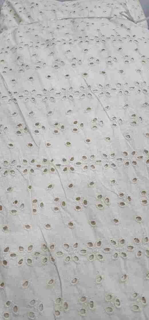 Chikan cut work fabric