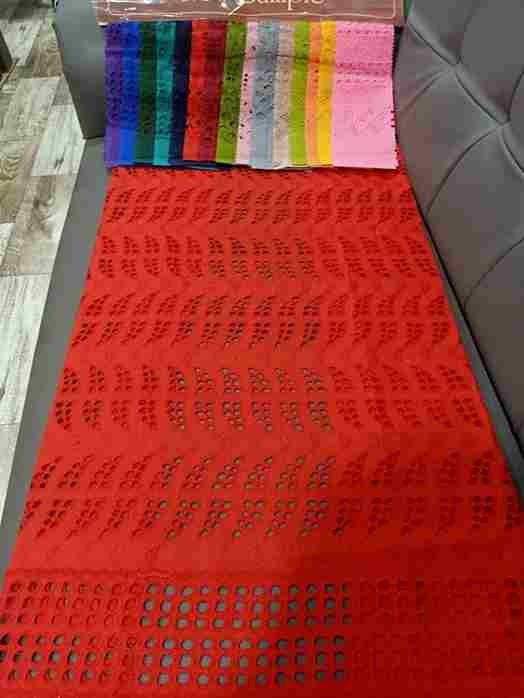 Schifli on cotton fabrics