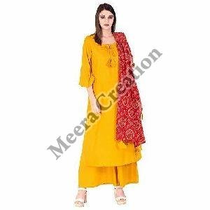 Ladies Party Wear Palazzo Suit
