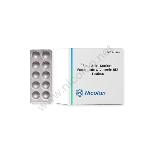 Folic Acid, Sodium Feredetate and Vitamin B12