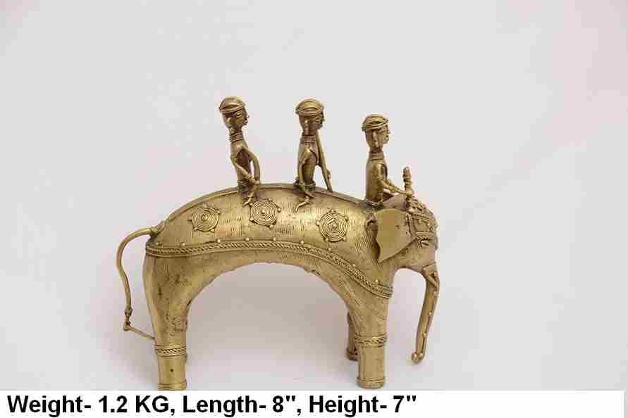 Brass Elephant Statue