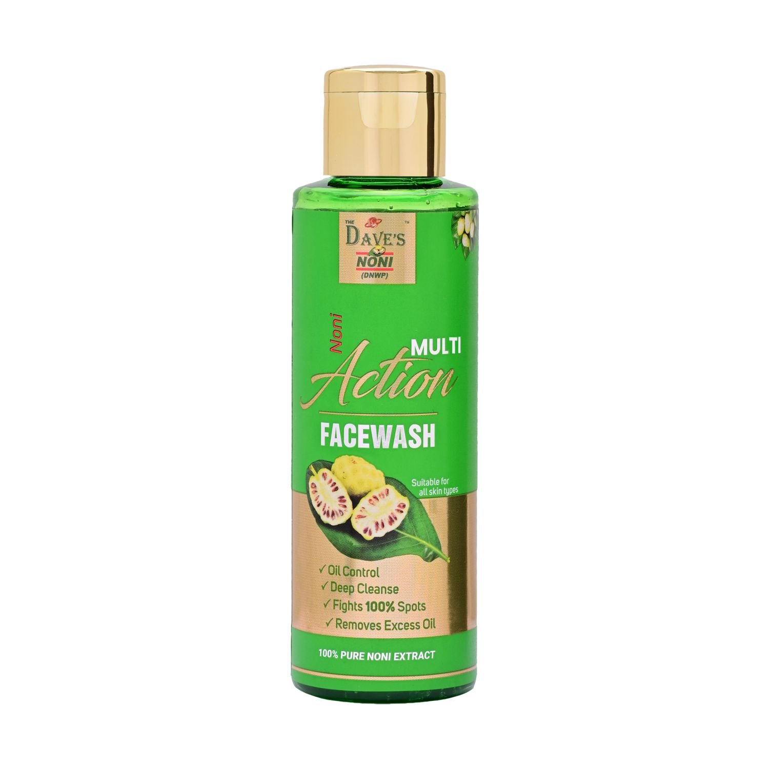 The Dave's Noni % Pure Multi Action Face Wash for Oily Skin, Acne & Dry Skin Face Cleanser -ML