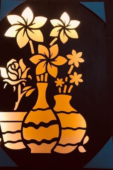Laser Cutting Flower led frame