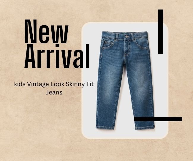 Vintage Look Skinny Fit Jeans