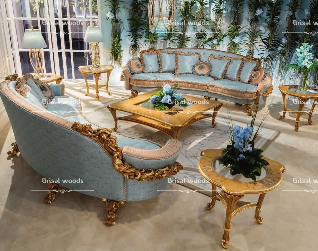 European style hand carved sofa set in premium quality 