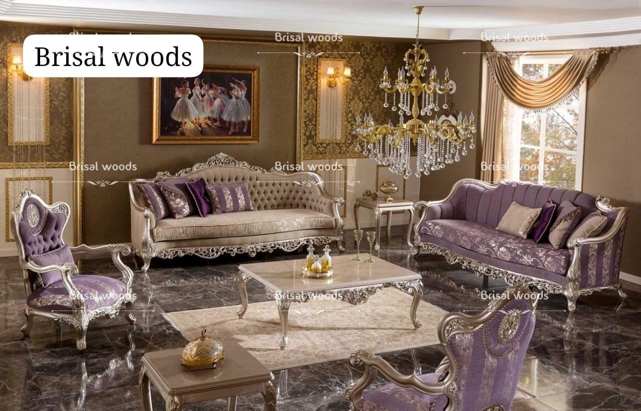 Luxury sofa set in wooden premium  quality 