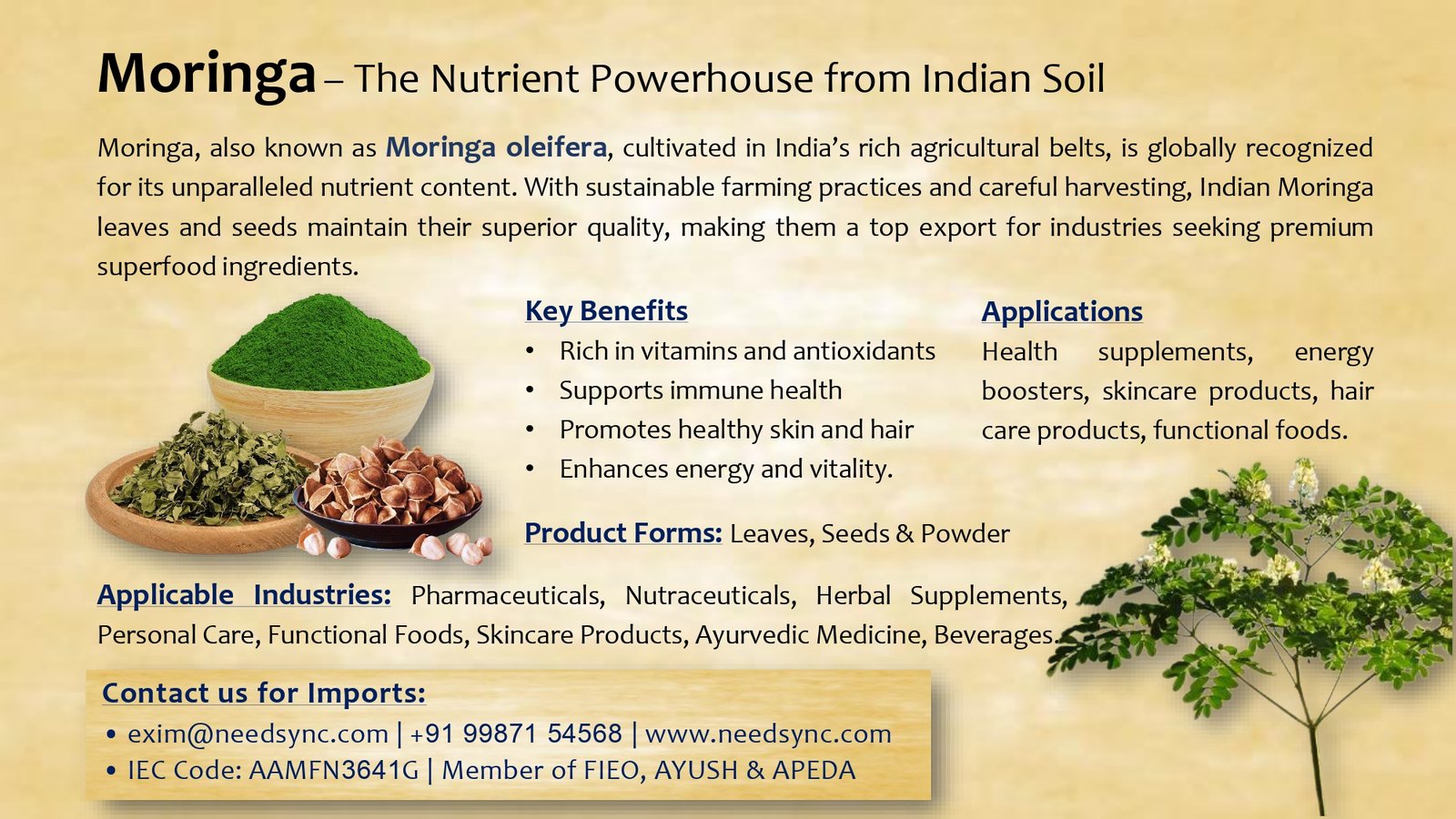 Moringa Powder & Roots