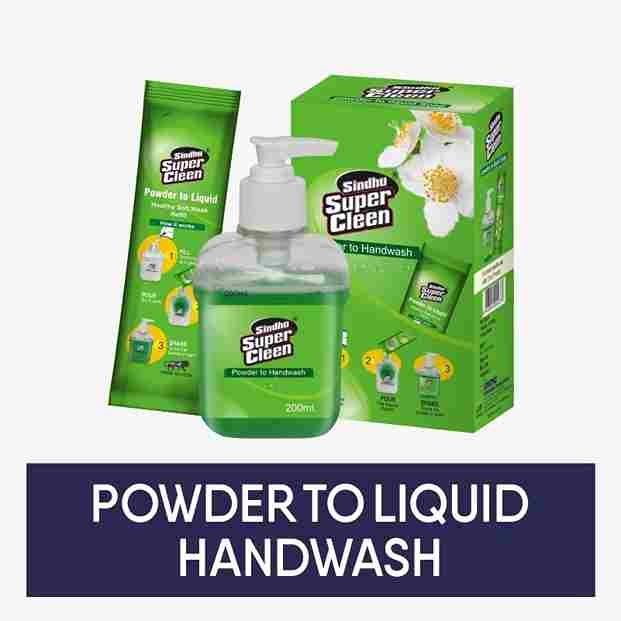 Powder to liquid Handwash