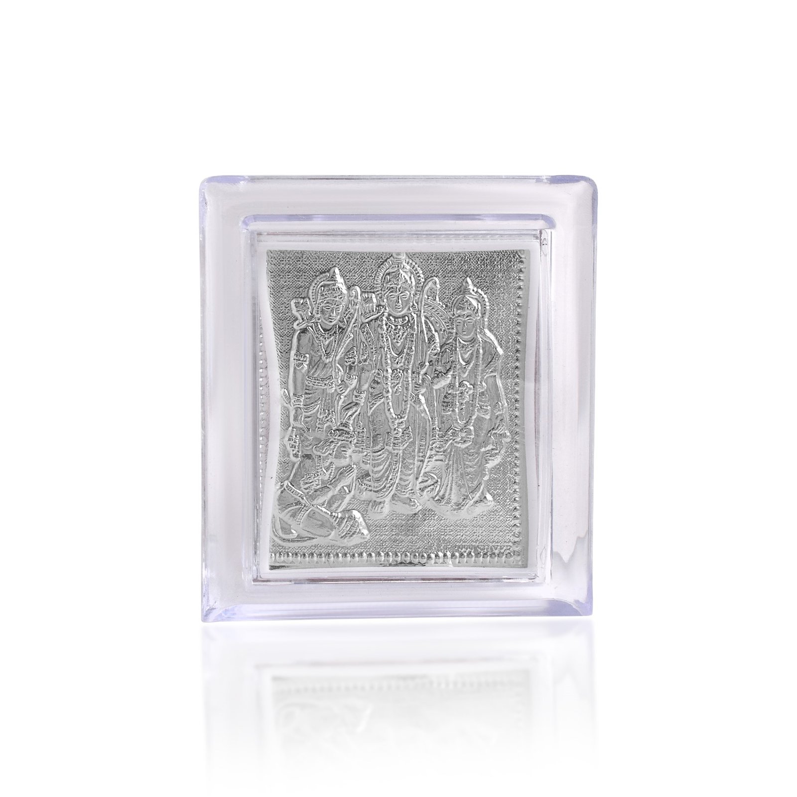 Silver Plated Ram Darbar Photo Frame