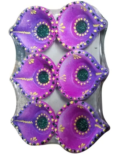 Clay Diya Set