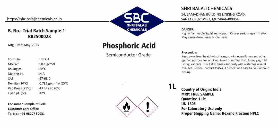 Phosphoric Acid Semiconductor Grade
