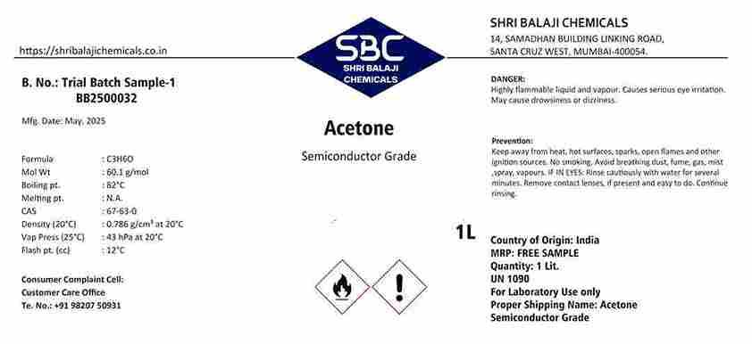 Acetone Semiconductor Grade