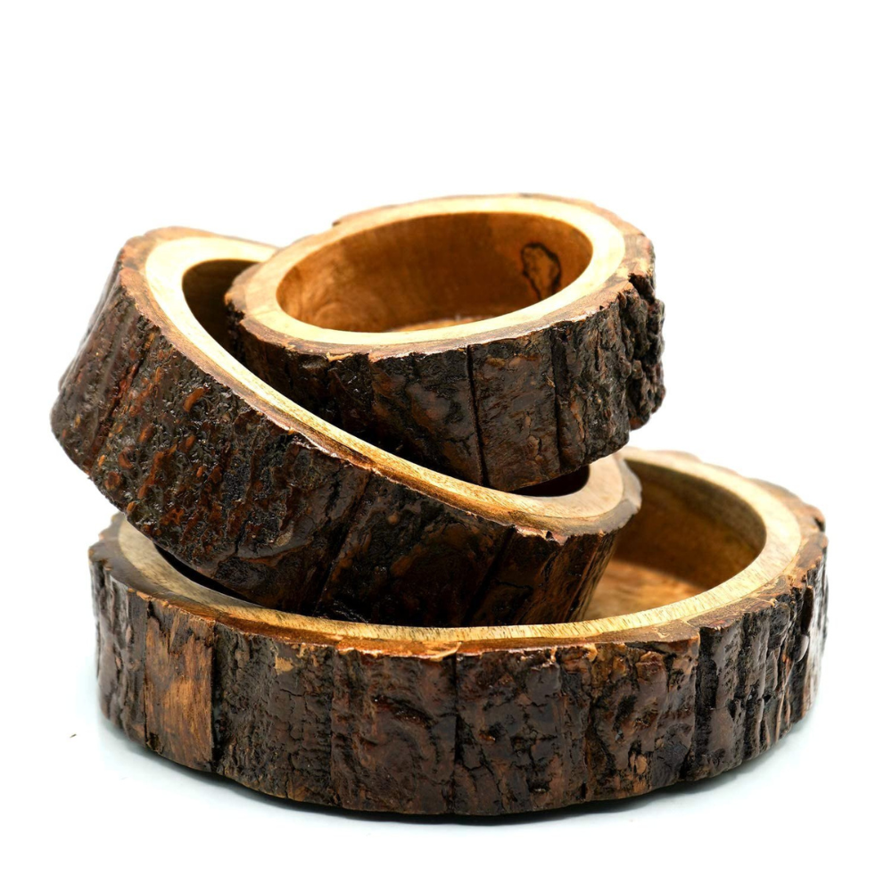 Wooden Serving tray - set of 3
