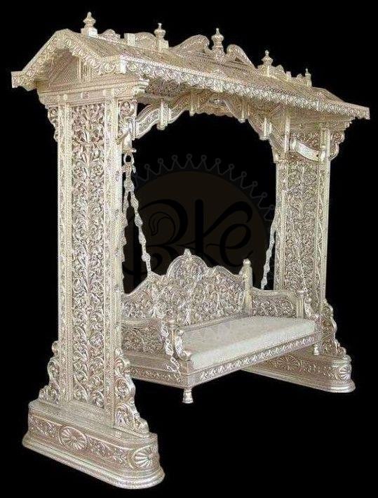 Temple Arch Silver Cladding Jhula