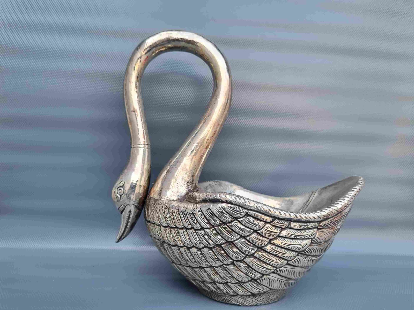 Silver Plated Swan Dish