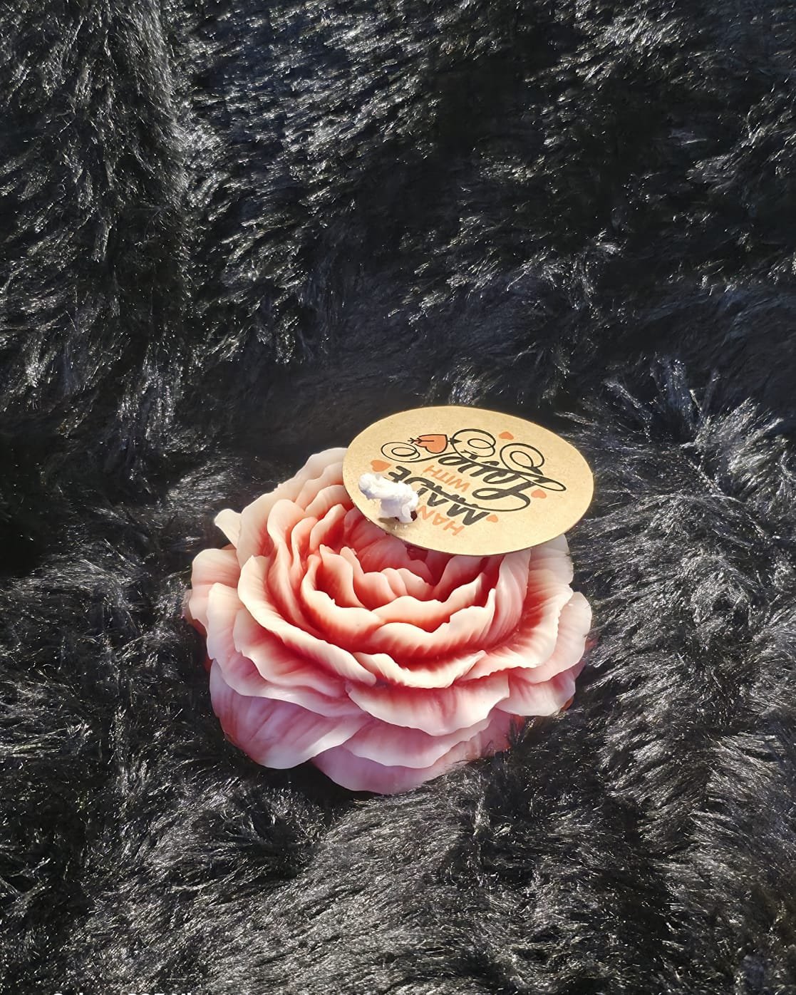Handmade 3D Rose Peony Candle