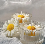 Crystal Jar Daisy Candle