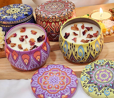 Mandala Jar Candle