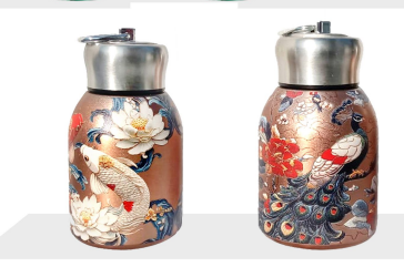 Double Wall Matka Printed Bottle
