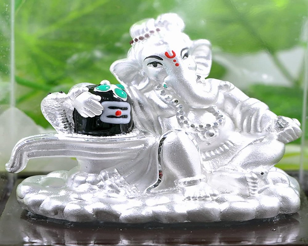 silver statue