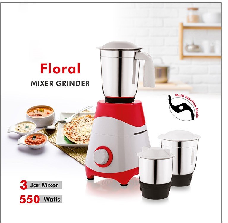 Floral Mixer Grinder 550 W