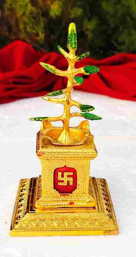 Antique German silver big size exclusive Tulsi vrindavan 6.5 inch
